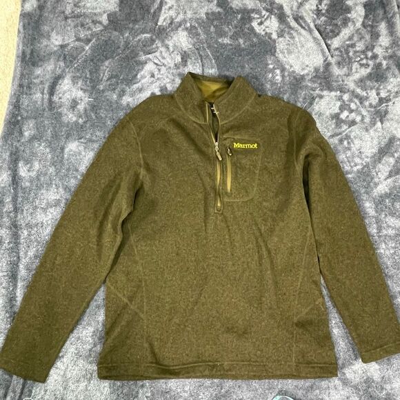 Marmot Other - Marmot Jacket Men’s XL Green Fleece 1/4 Zip Pullover
